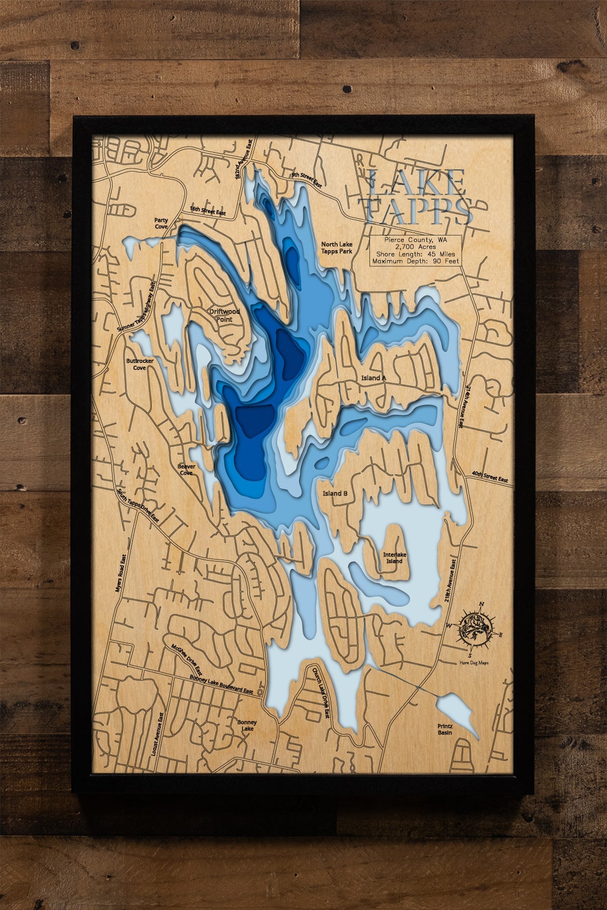 Lake Tapps in Pierce County, Washington