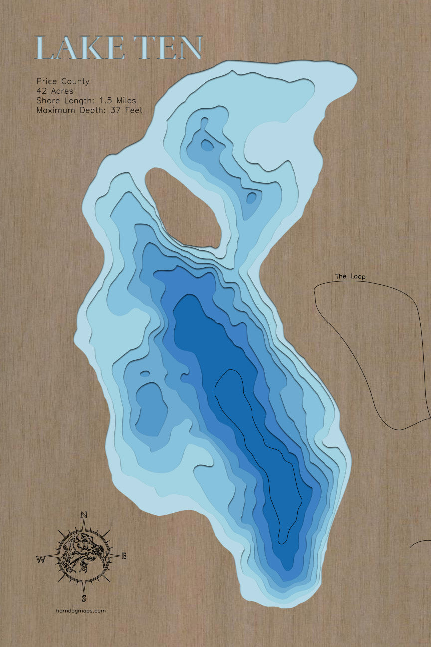Lake Ten in Price County, Wisconsin