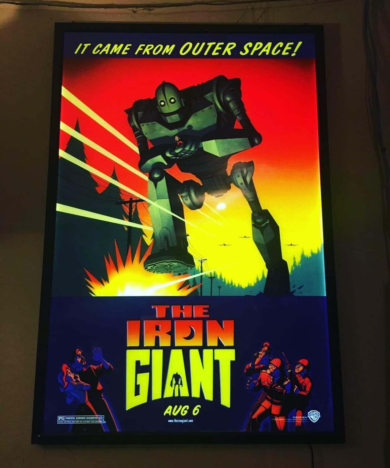 3-PACK Glowbox "World Famous" LED Poster Frames