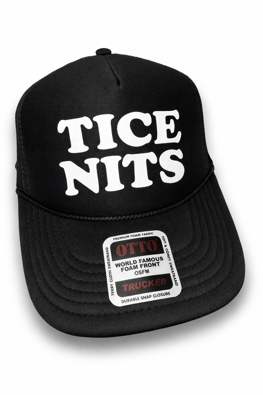 Tice Nits Neon Orange Foam Front Trucker Hat by Luckless Outfitters