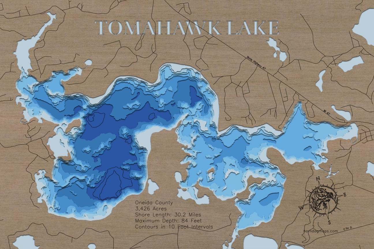 Tomahawk Lake in Oneida County, Wisconsin
