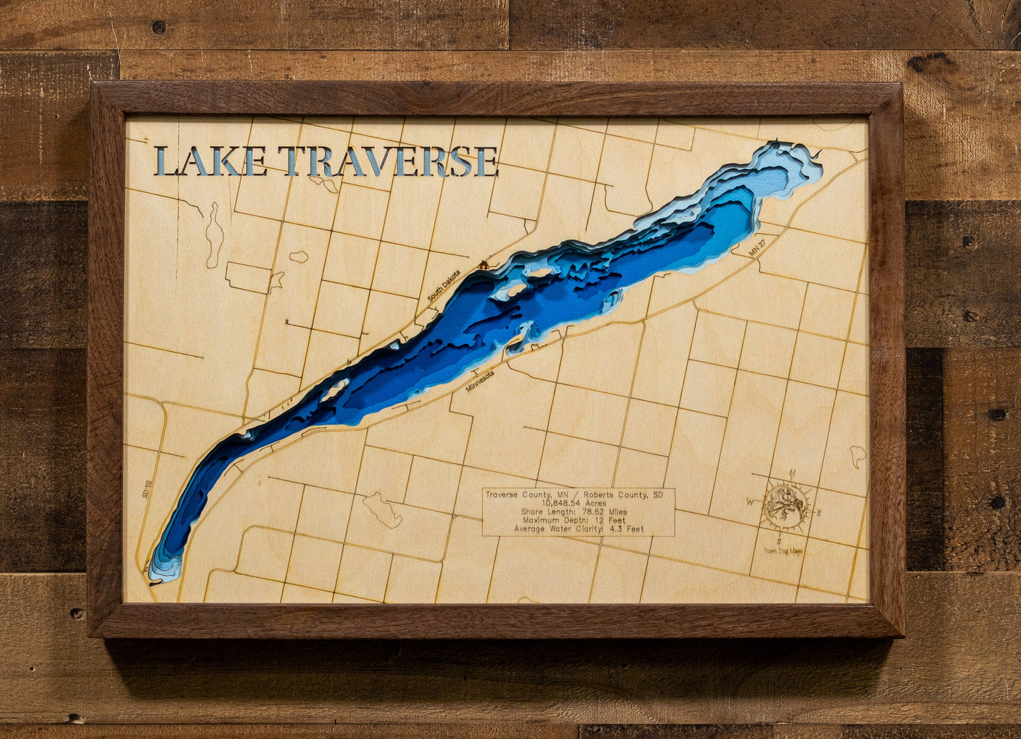 Lake Traverse in Traverse County, MN and Roberts County, South Dakota