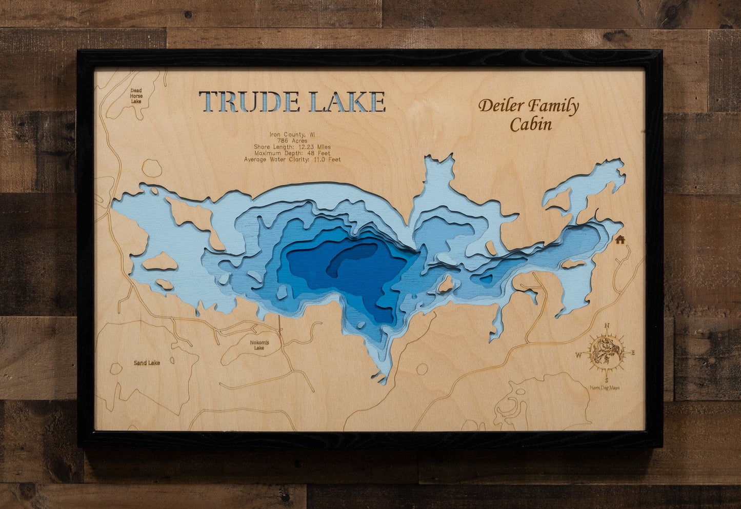 Trude Lake in Iron County, Wisconsin