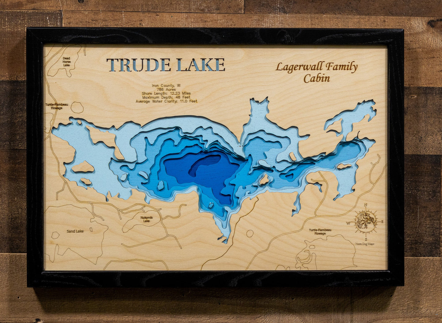 Trude Lake in Iron County, Wisconsin