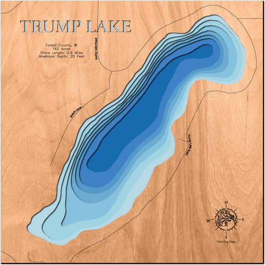 Trump Lake in Forest County, Wisconsin