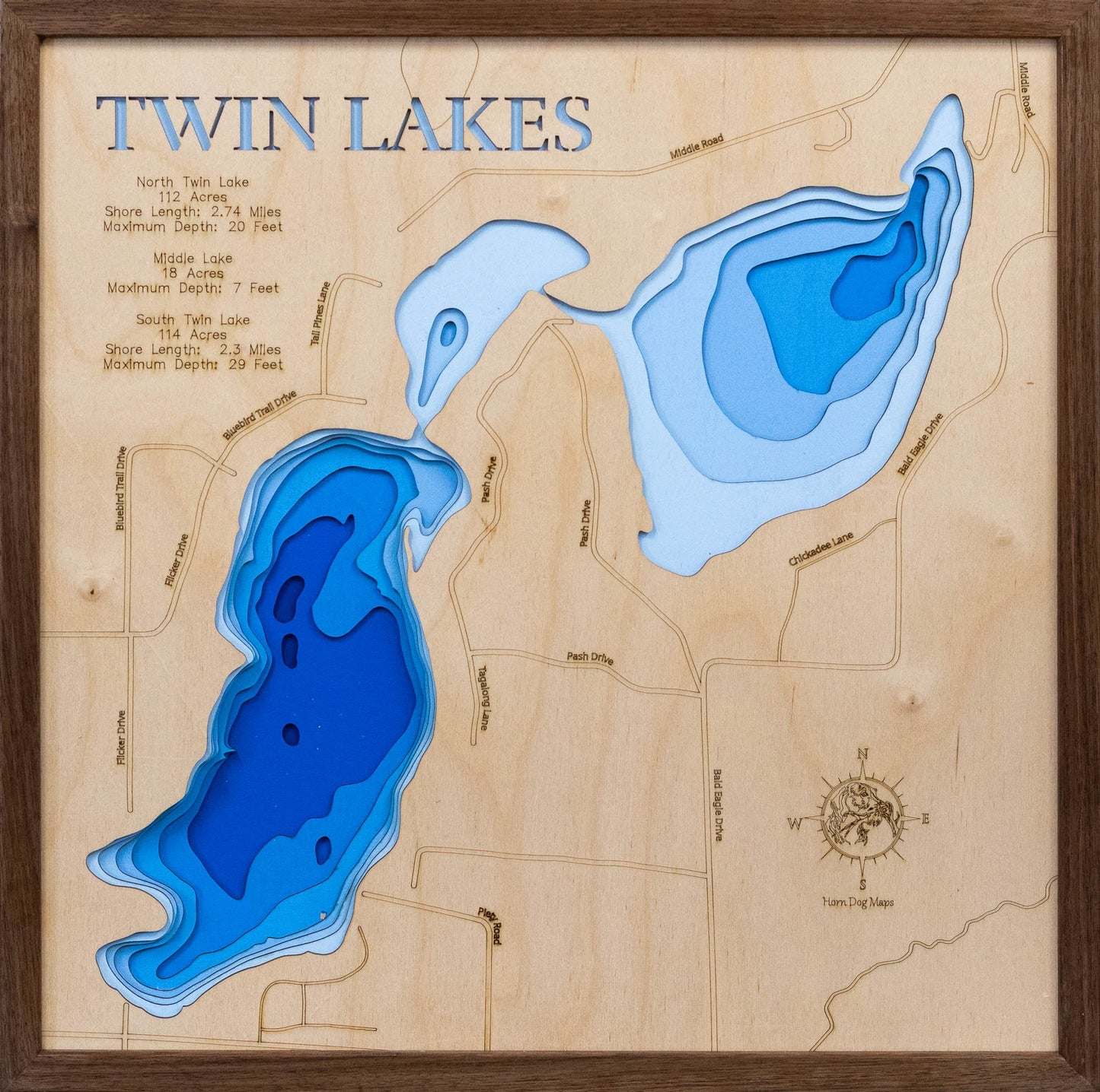 Twin Lakes in Washburn County, Wisconsin