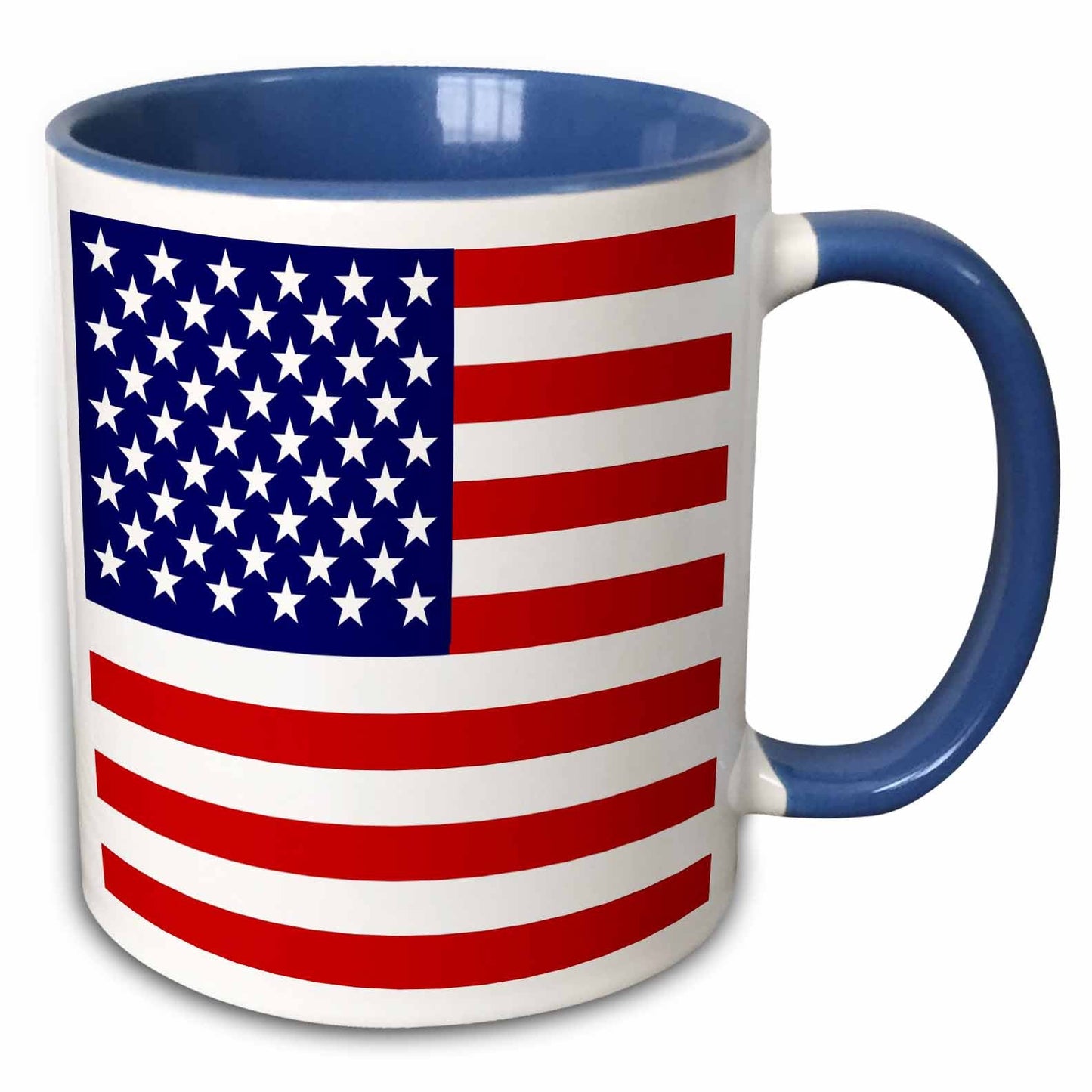 3dRose American Flag - Patriotic USA stars and stripes red white and blue - 4th... - Mugs (mug_112805)