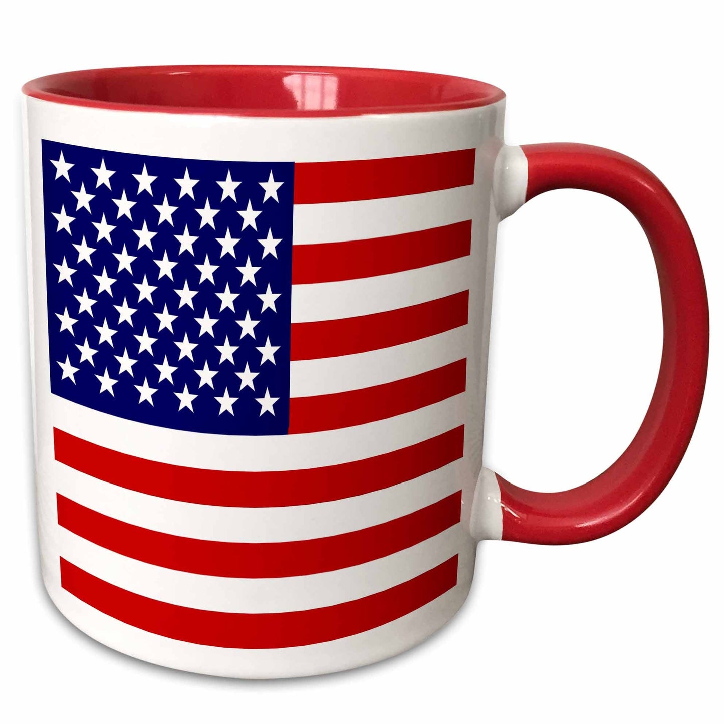 3dRose American Flag - Patriotic USA stars and stripes red white and blue - 4th... - Mugs (mug_112805)