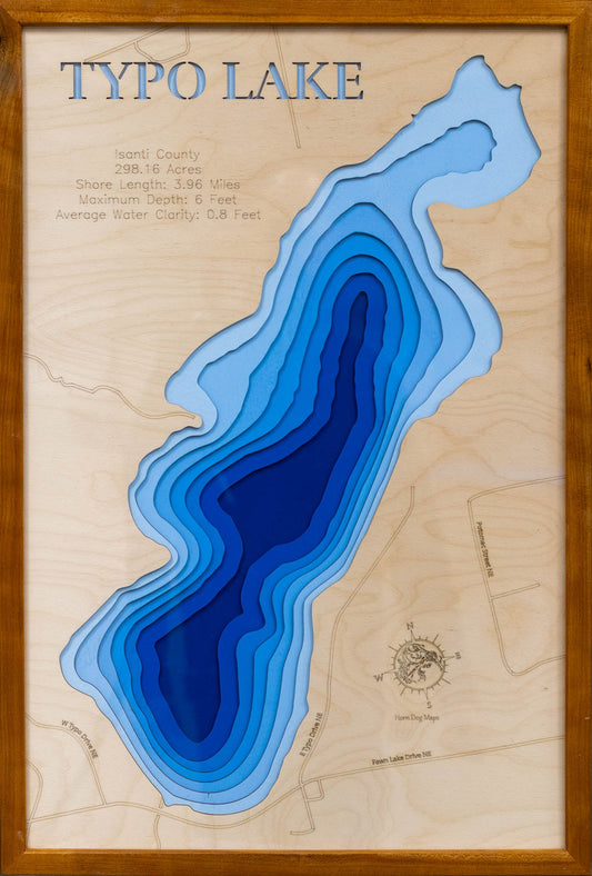 Typo Lake in Isanti County, Minnesota