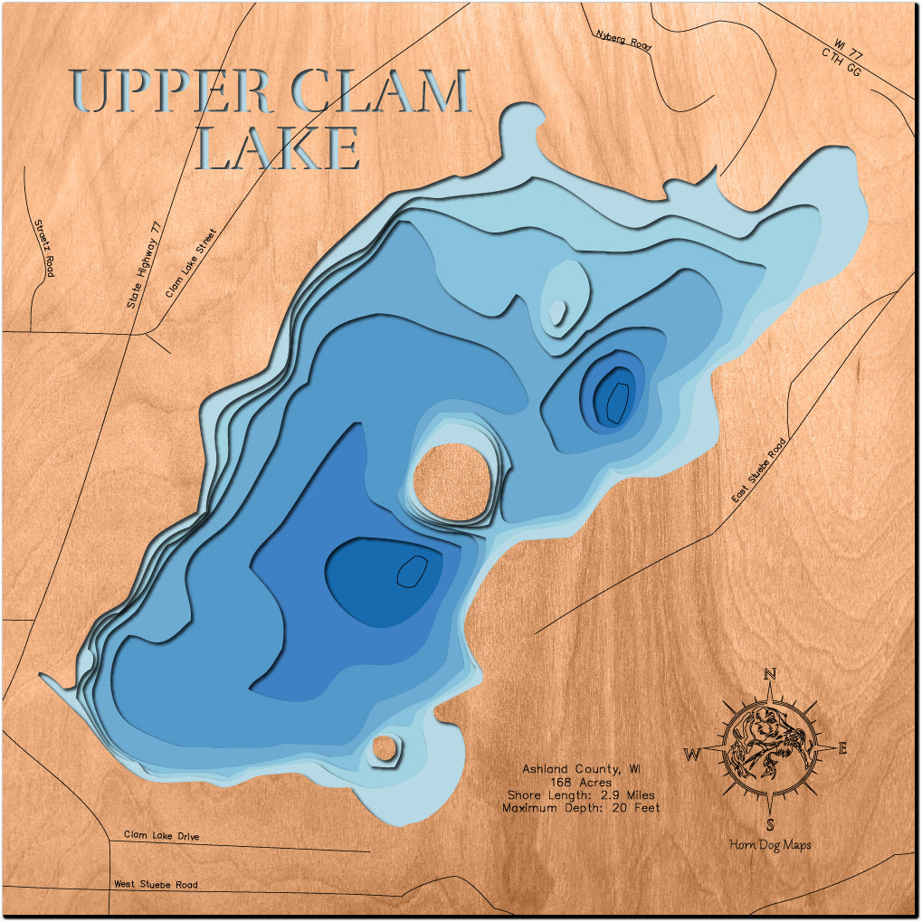 Upper Clam Lake in Ashland County, Wisconsin