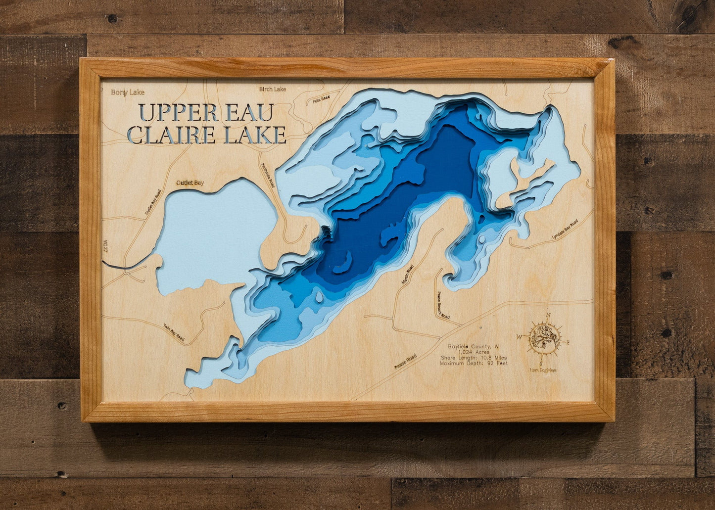 Upper Eau Claire Lake in Bayfield County, Wisconsin