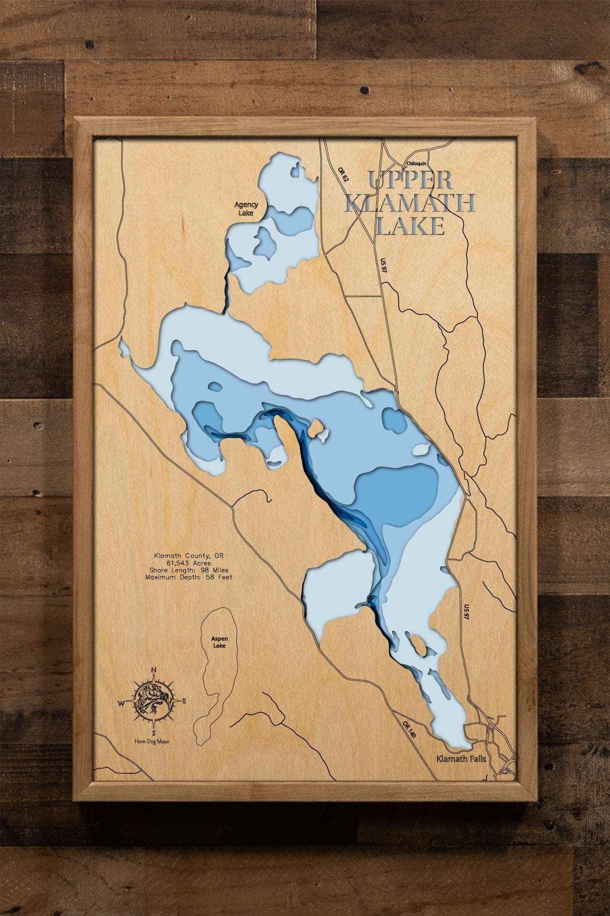 Upper Klamath Lake in Klamath County, Oregon