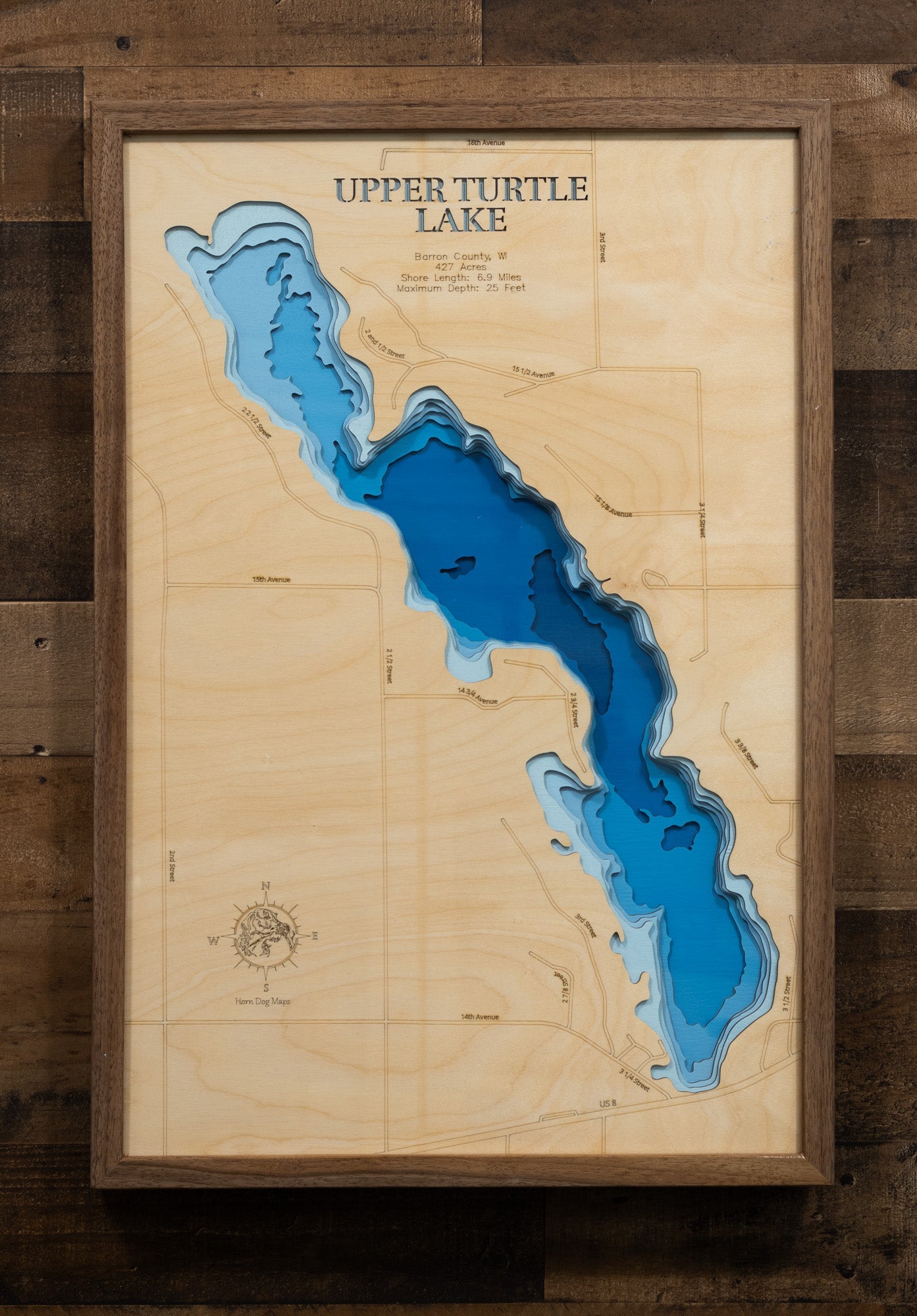 Upper Turtle Lake in Barron County, Wisconsin