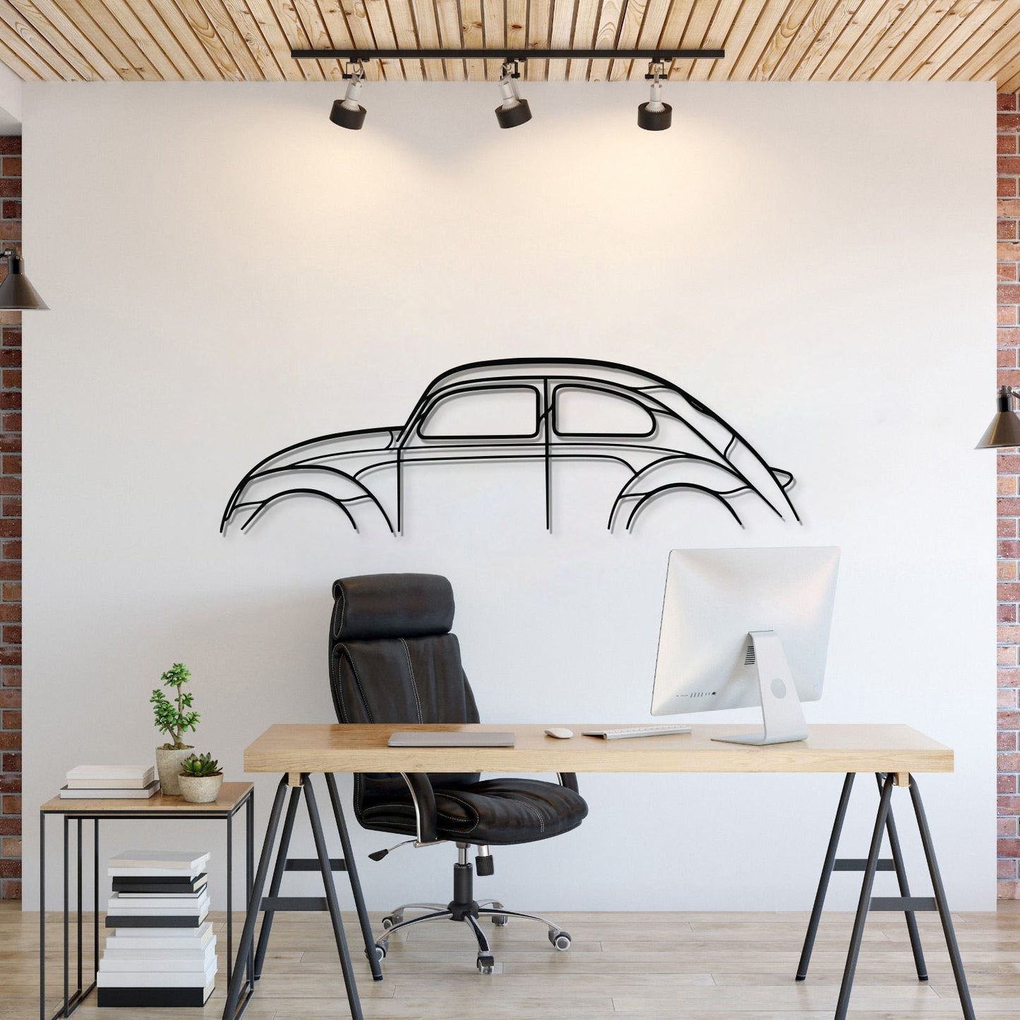 Beetle Metal Car Wall Art - MT0889