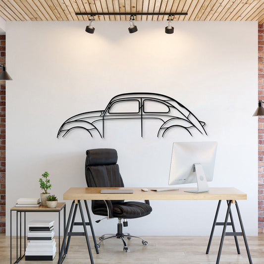 Beetle Metal Car Wall Art - MT0889