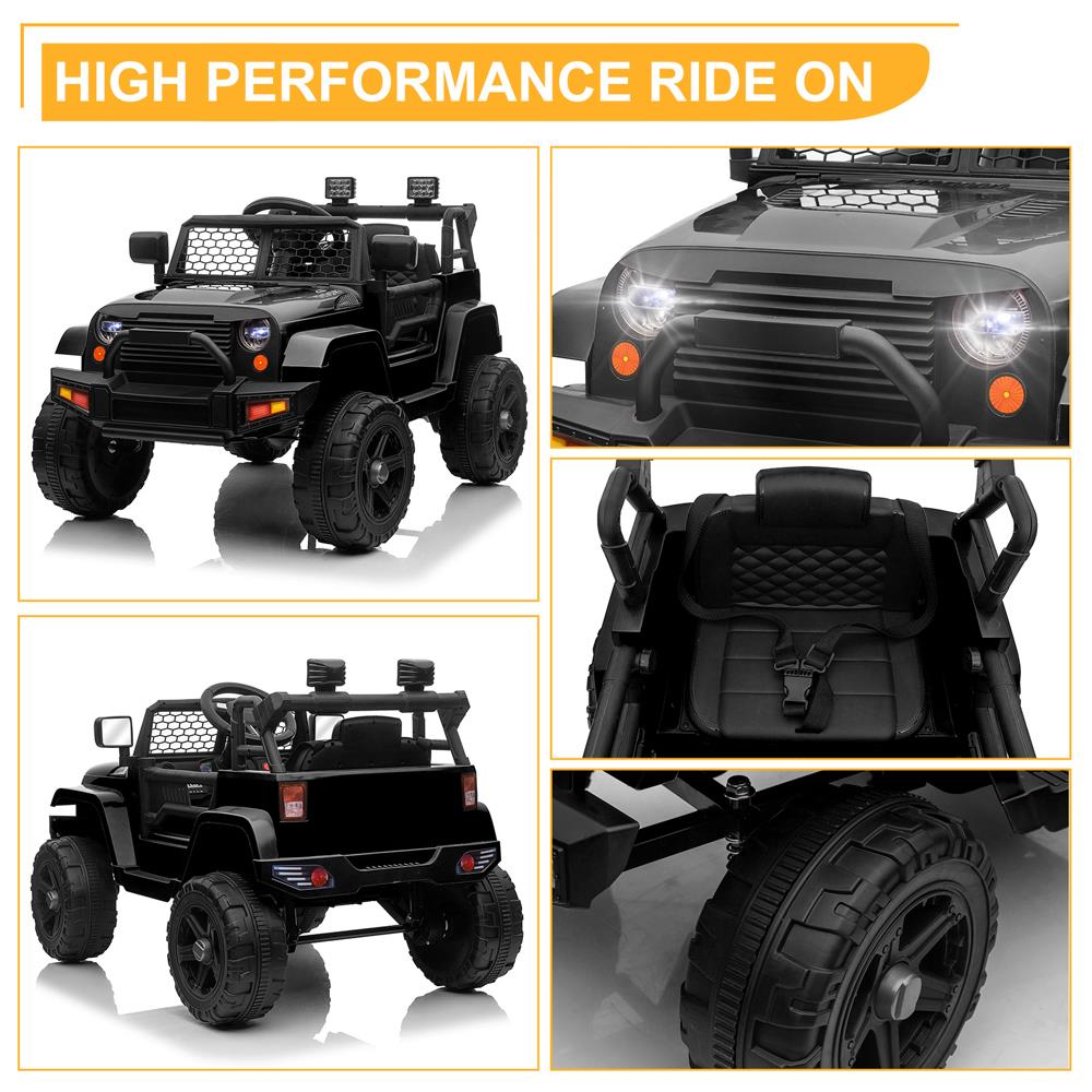 Electric Ride On Truck Car for 3-5 Year Olds with 12V Battery and 3 Speed Options - Supports up to 28kg