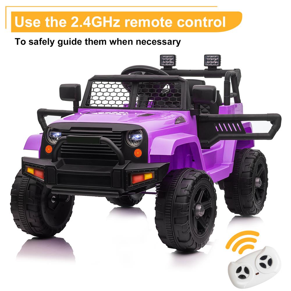 Premium 12V Electric Kids Ride On Car Truck with 2.4G Remote - Up to 8-12 Hours of Playtime