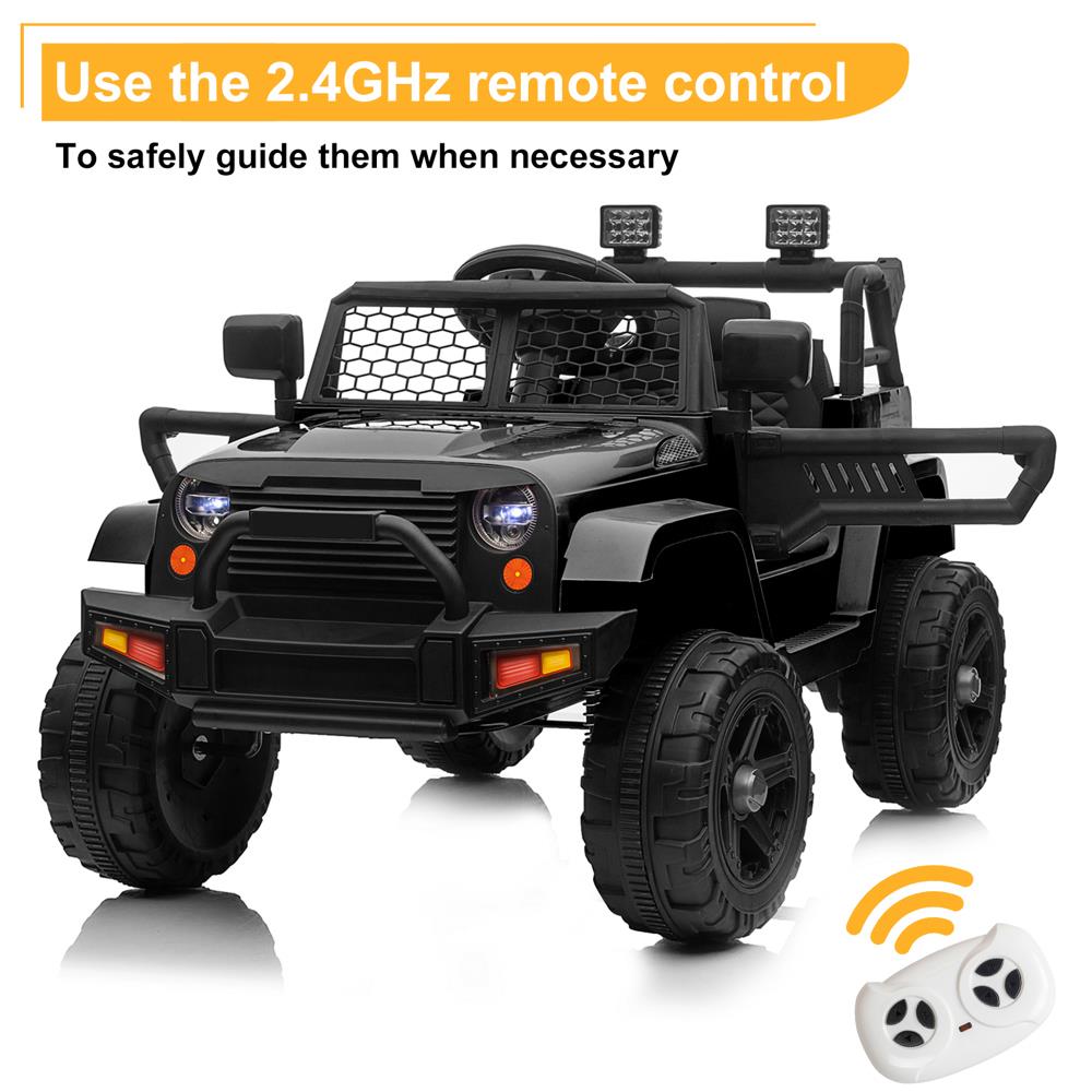 Electric Ride On Truck Car for 3-5 Year Olds with 12V Battery and 3 Speed Options - Supports up to 28kg