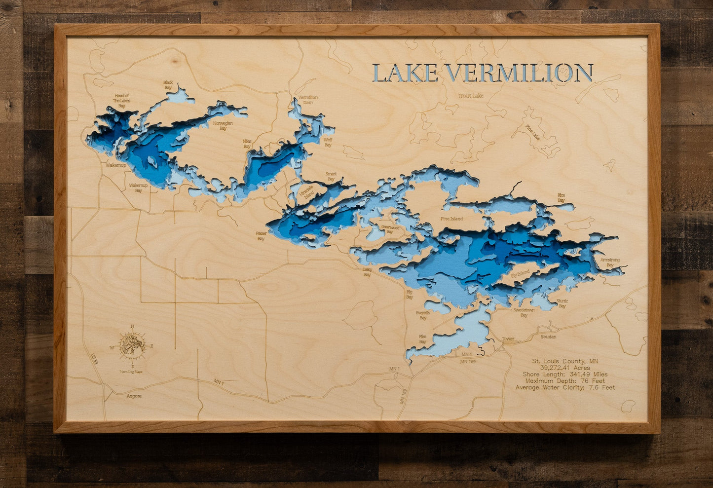 Lake Vermilion in St. Louis County, Minnesota