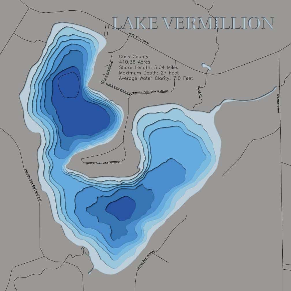 Lake Vermillion in Cass County, Minnesota