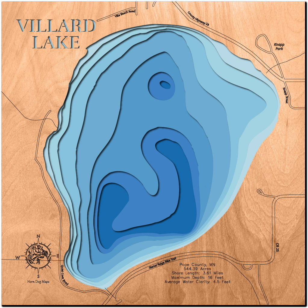 Villard Lake in Pope County, Minnesota