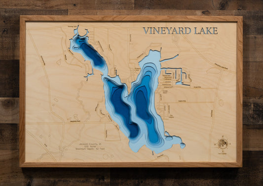 Vineyard Lake in Jackson County, Michigan