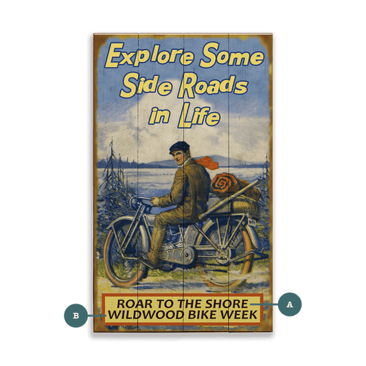 The Side Roads of Life - Wood & Metal Wall Art