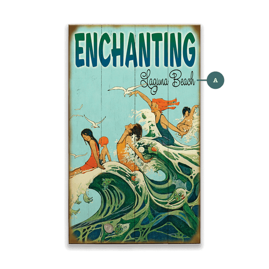 Enchanting Beach - Wood & Metal Wall Art