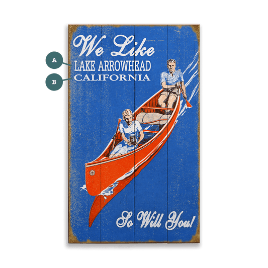 Leisure on the Lake - Wood & Metal Wall Art
