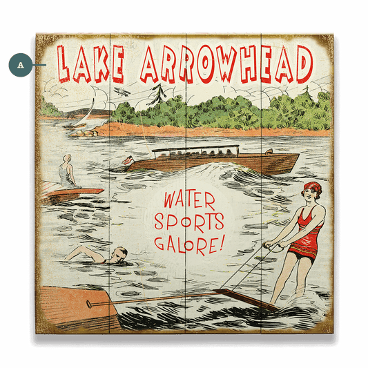 Water Sports Galore - Wood & Metal Wall Art