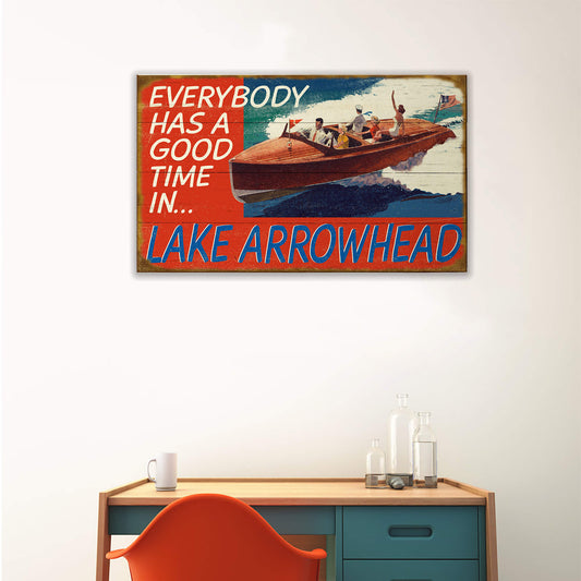Everybody Has a Good Time In... - Wood & Metal Wall Art