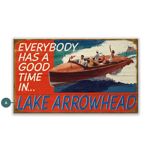 Everybody Has a Good Time In... - Wood & Metal Wall Art