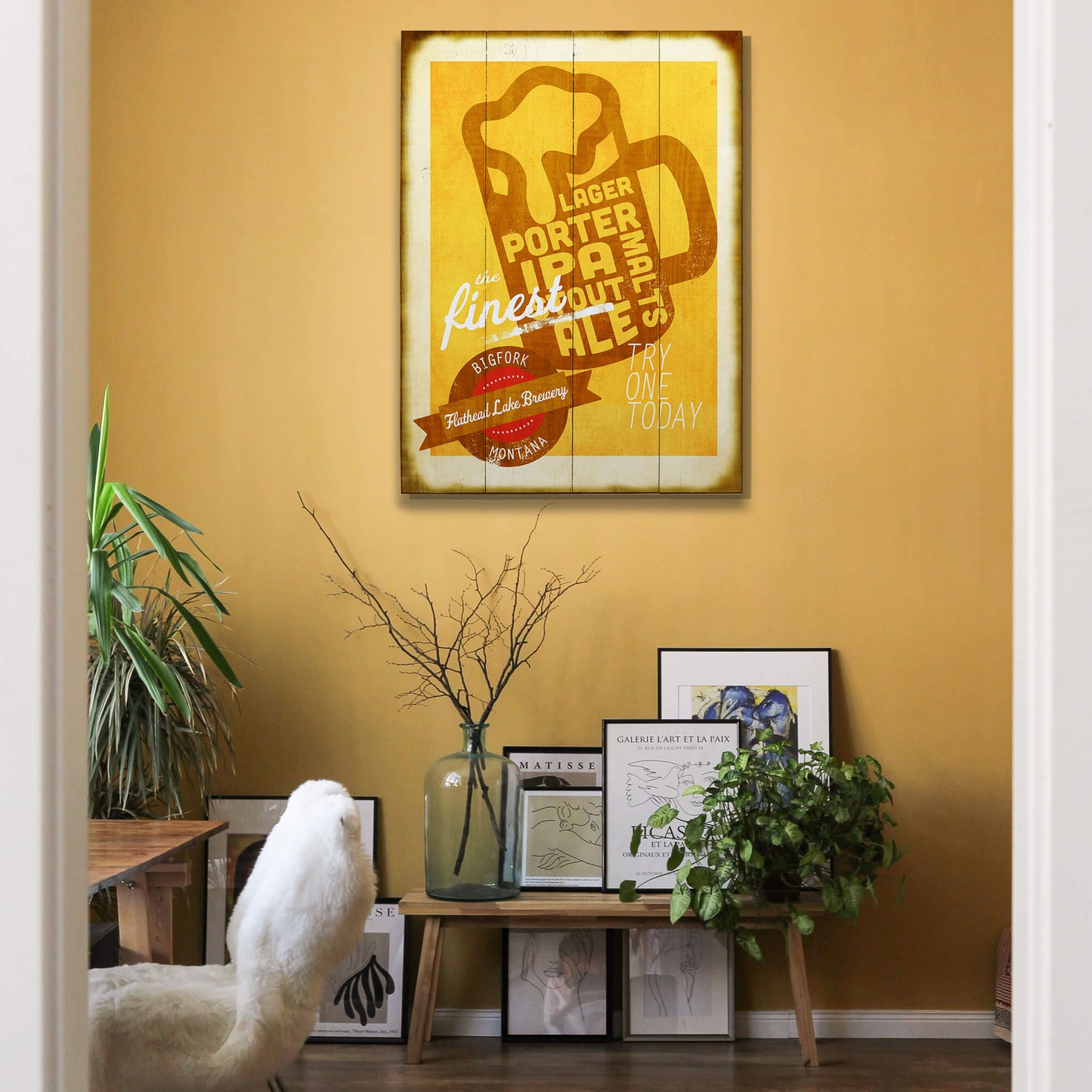 The Finest Beer - Wood & Metal Wall Art