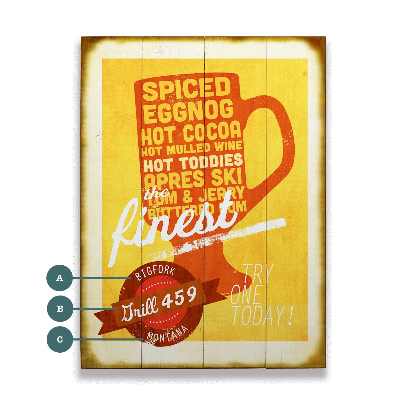 The Finest Hot Toddies - Wood & Metal Wall Art