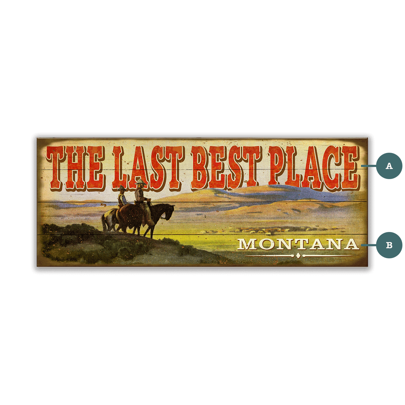 The Last Best Place - Wood & Metal Wall Art