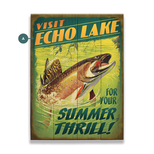 Summer Thills at the Lake - Wood & Metal Wall Art