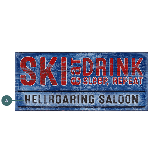 Après-Ski Rituals: Personalized - Wood & Metal Wall Art