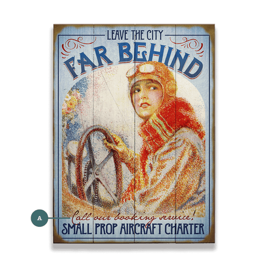 Leave the City Far Behind - Wood & Metal Wall Art
