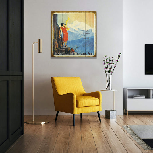 Mountain View Serenity - Wood & Metal Wall Art