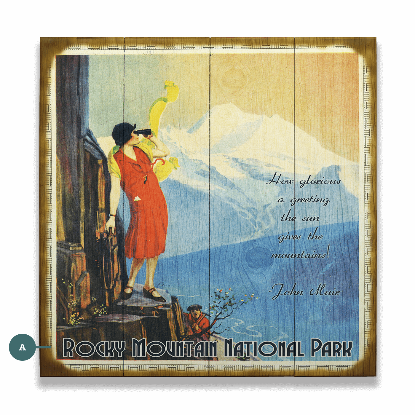 Mountain View Serenity - Wood & Metal Wall Art