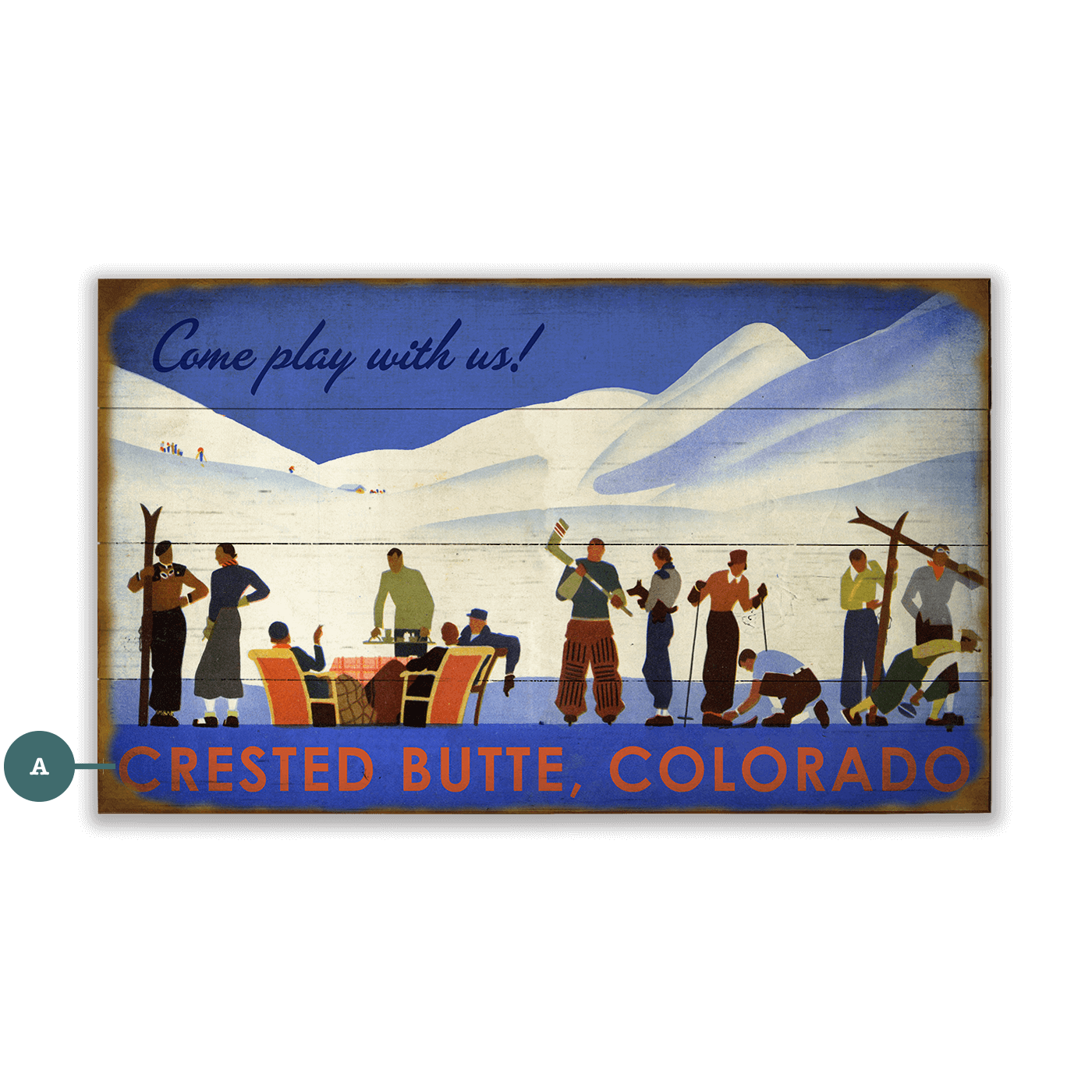 Come Play With Us! - Wood & Metal Wall Art