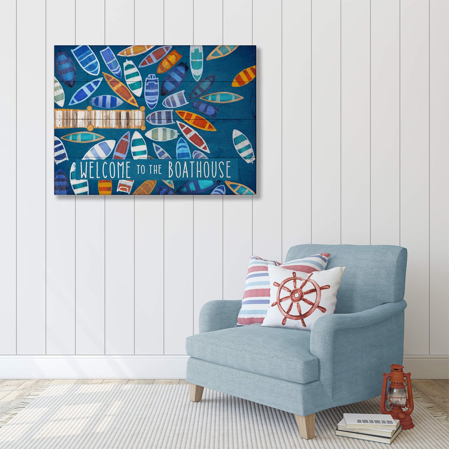 Dockside Delight - Wood & Metal Wall Art