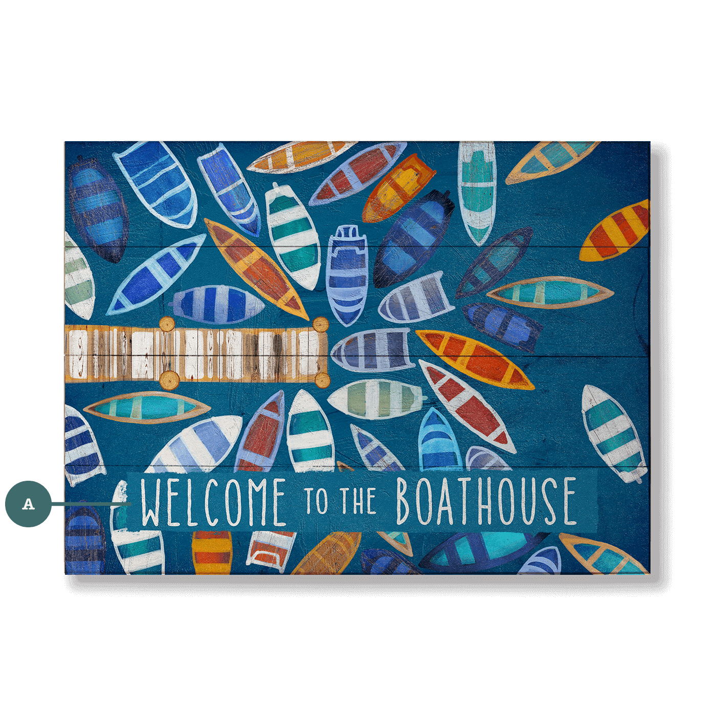Dockside Delight - Wood & Metal Wall Art