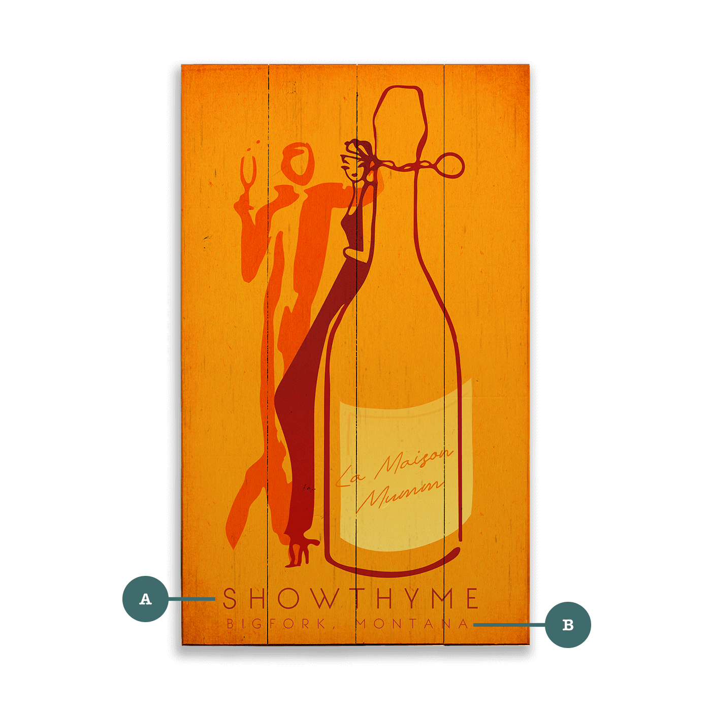 Silhouette of Taste - Wood & Metal Wall Art