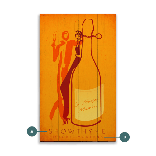 Silhouette of Taste - Wood & Metal Wall Art