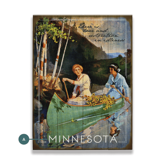 Relaxing Canoe Ride - Wood & Metal Wall Art