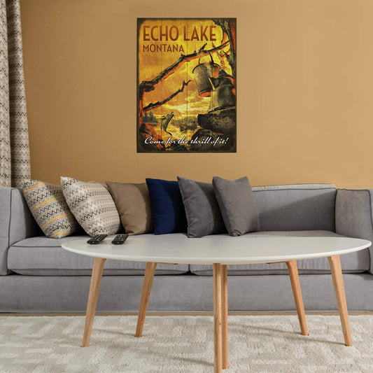For the Thrill of It! - Wood & Metal Wall Art