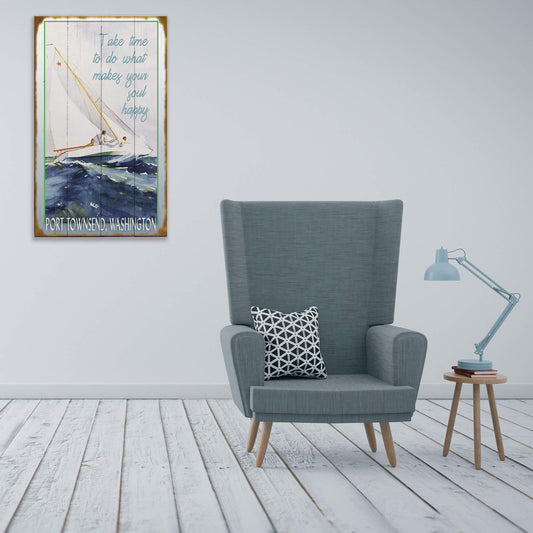 Take Time to Make Your Soul Happy - Wood & Metal Wall Art