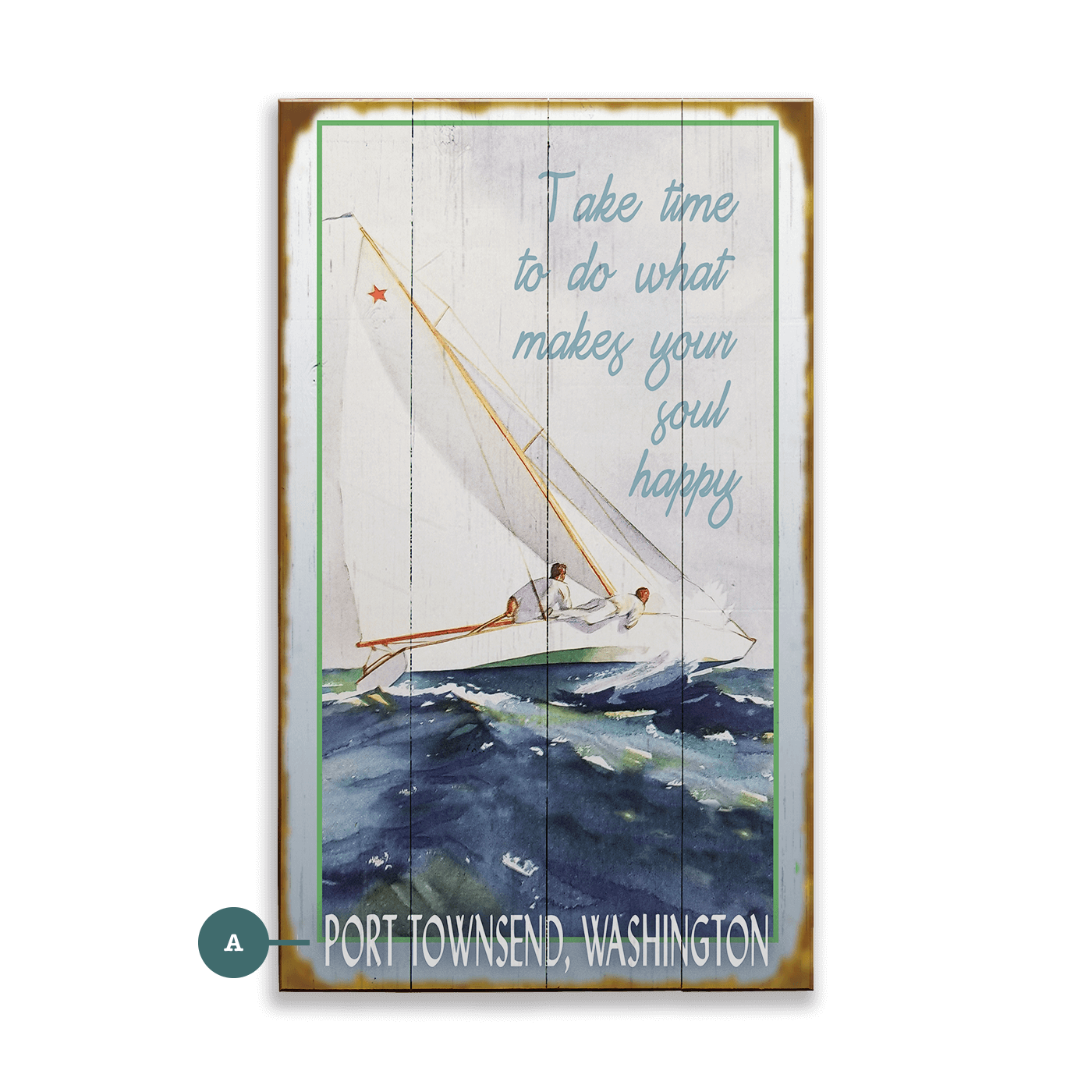 Take Time to Make Your Soul Happy - Wood & Metal Wall Art