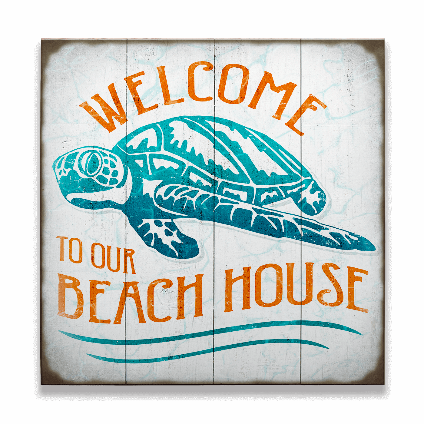 Turtle Beach House - Generic - Wood & Metal Wall Art